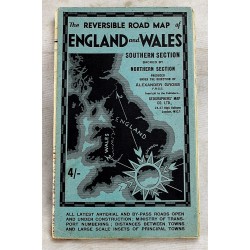 The Reversible Road Map of England and Wales. Northern Section Backed by Southern Section